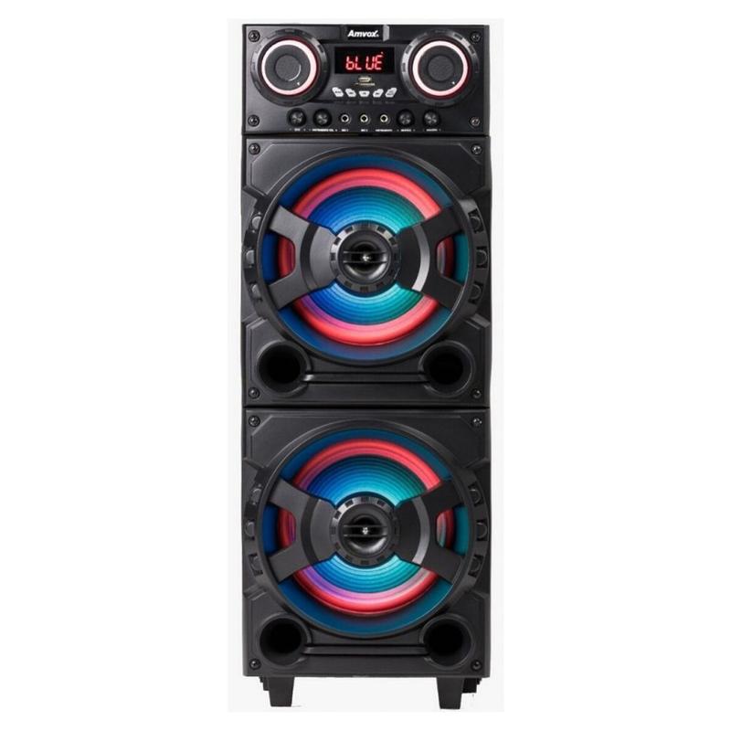 Caixa de som Amplificada Amvox ACA 751 New X - com Microfone Troca